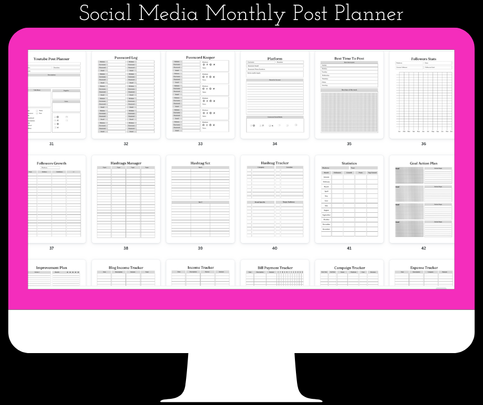 TRACKER | PLANNER BUNDLE - LOW TICKET BUNDLE( available for immediate download)