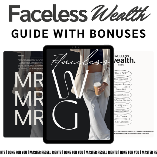 FACELESS WEALTH GUIDE WITH BONUSES