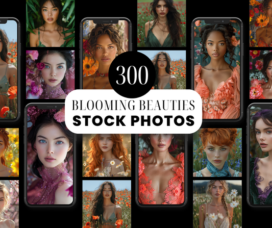 300 BLOOMING BEAUTIES STOCK PHOTOS