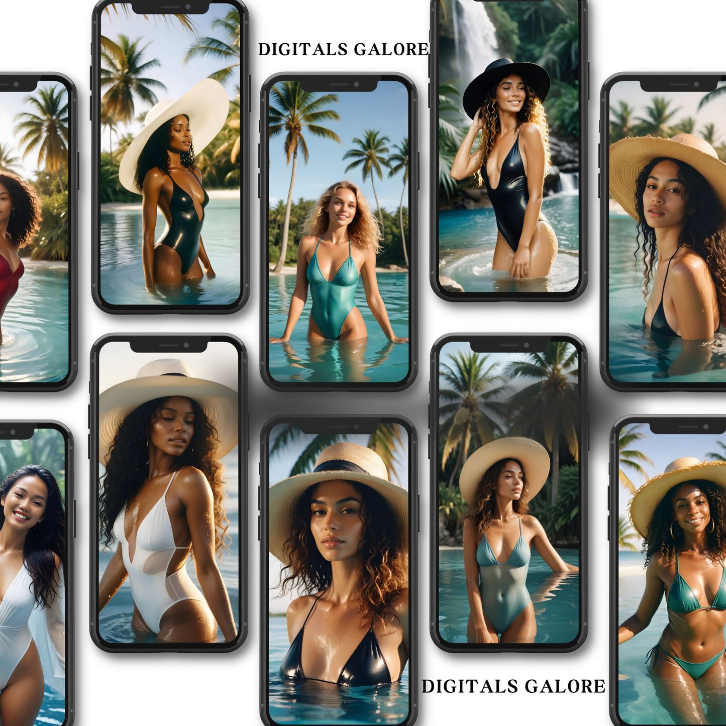 162 AI IMAGES TROPICAL BIKINI STORIES