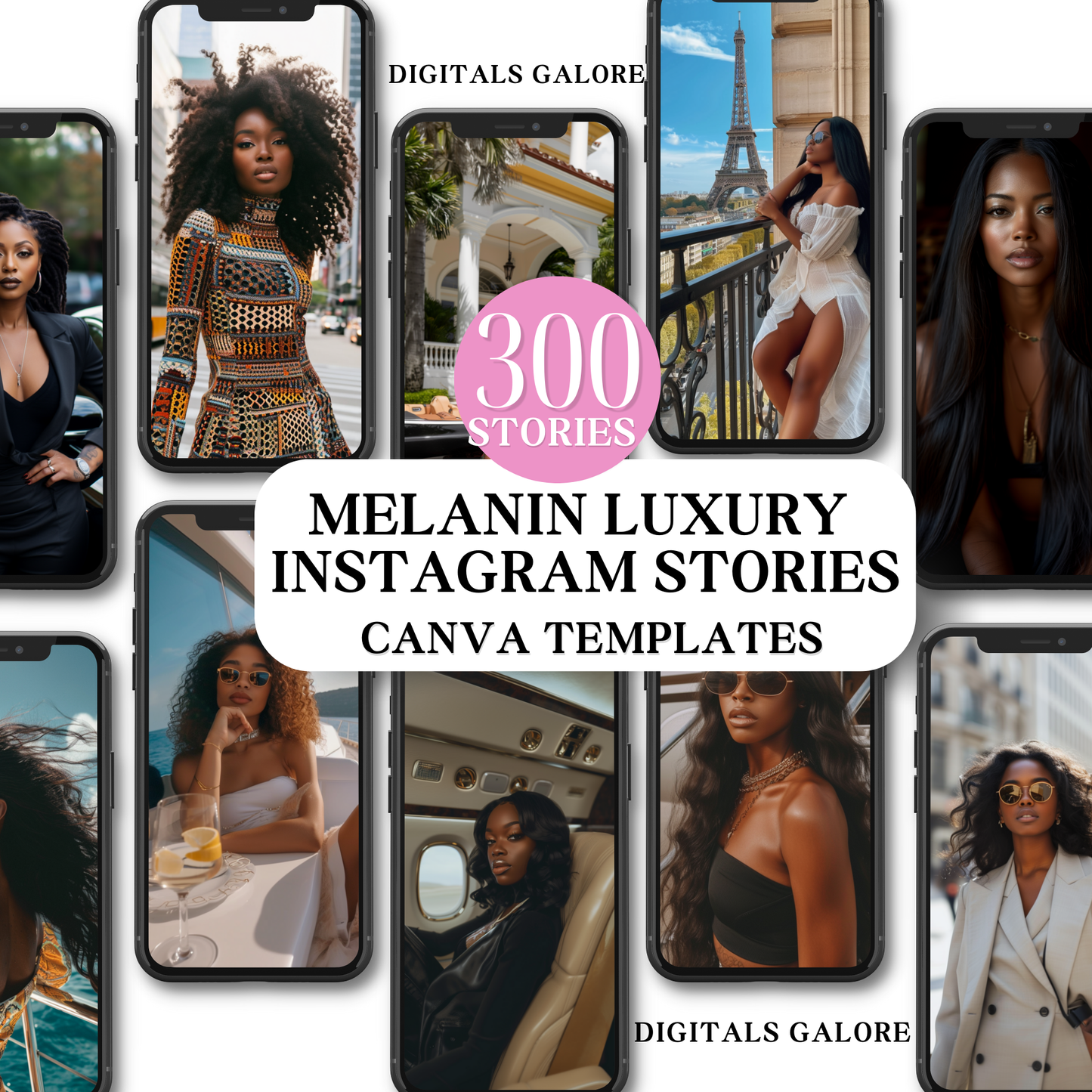 300 MELANIN LUXURY INSTAGRAM STORIES