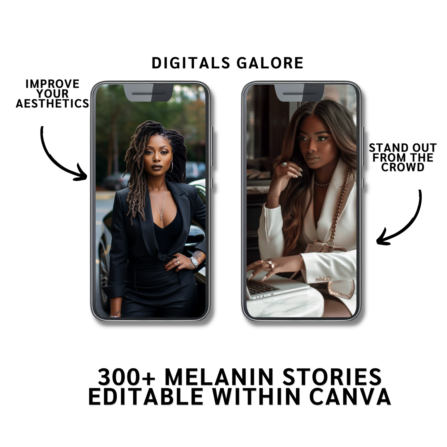 300 MELANIN LUXURY INSTAGRAM STORIES