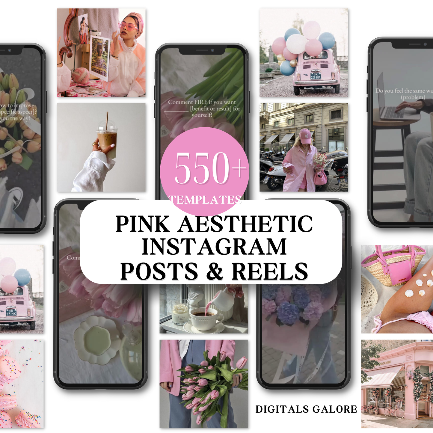 550+ PINK AESTHETIC INSTAGRAM POSTS & POST