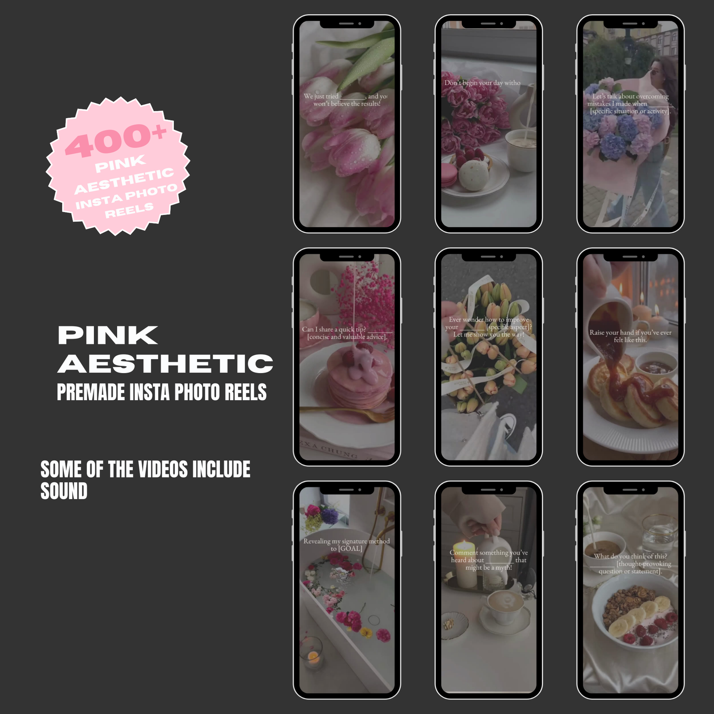 550+ PINK AESTHETIC INSTAGRAM POSTS & POST