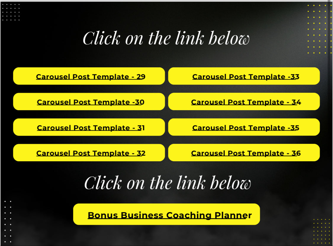 200 BUSINESS COACH IG CAROUSEL BUNDLE