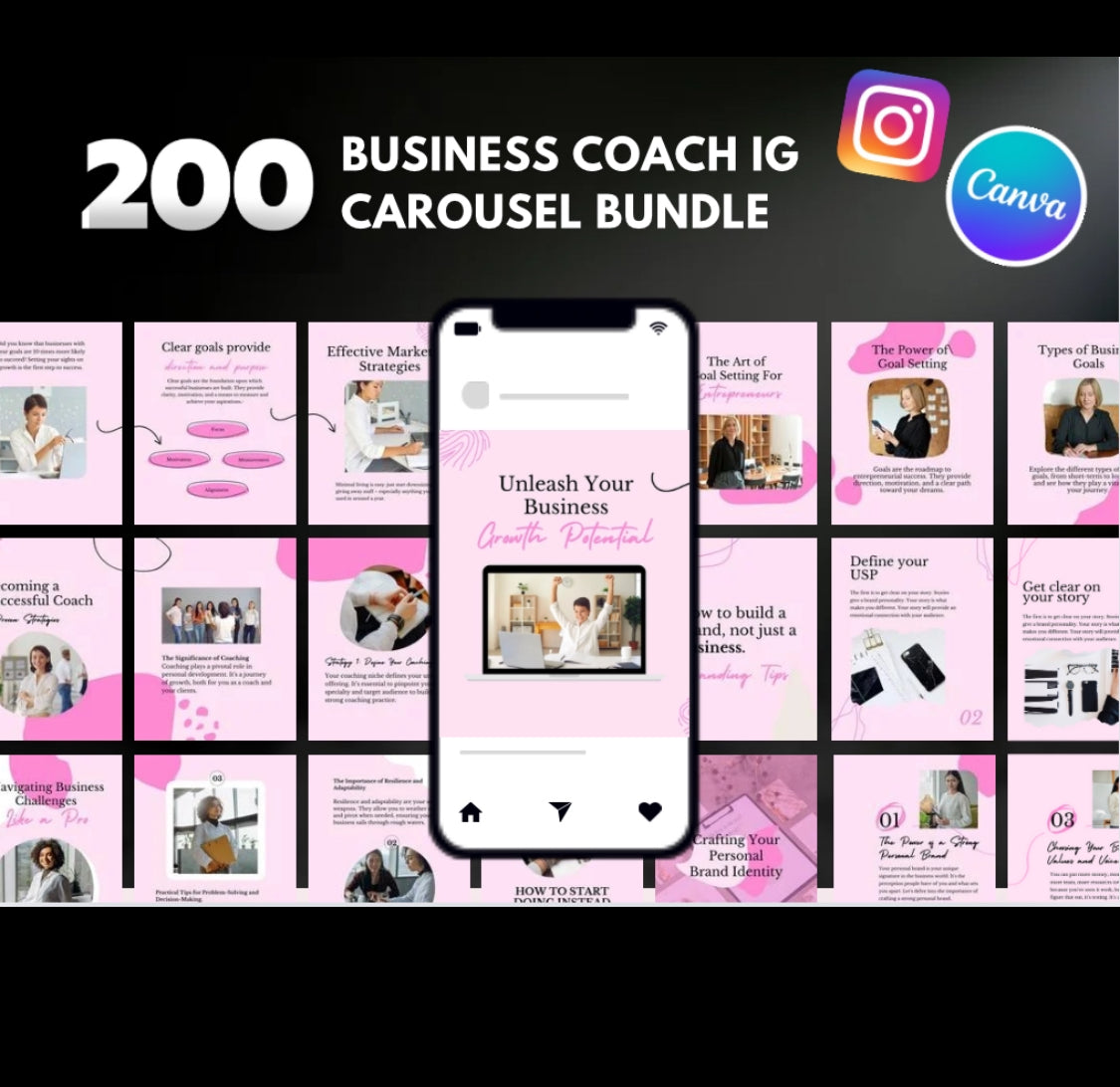 200 BUSINESS COACH IG CAROUSEL BUNDLE