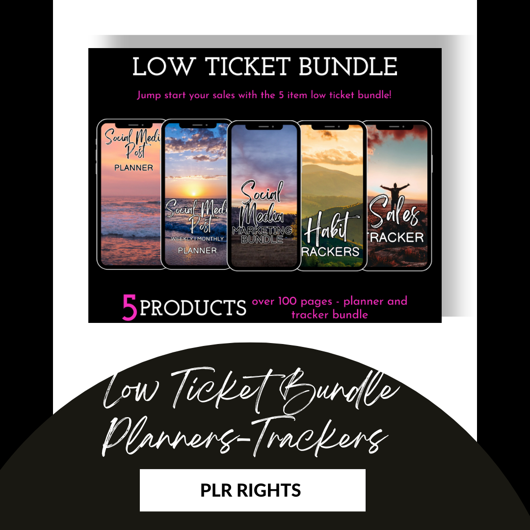 TRACKER | PLANNER BUNDLE - LOW TICKET BUNDLE( available for immediate download)