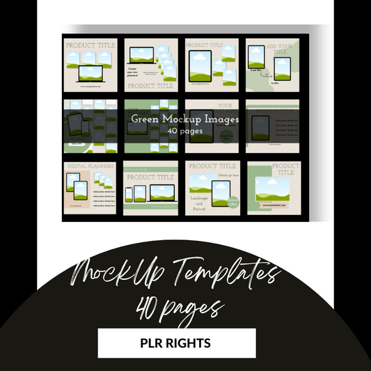 GREEN MOCKUP LAYOUTS